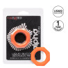 alpha ring by Calextotics Cockring Silicone Sexagon Alpha 37mm Orange